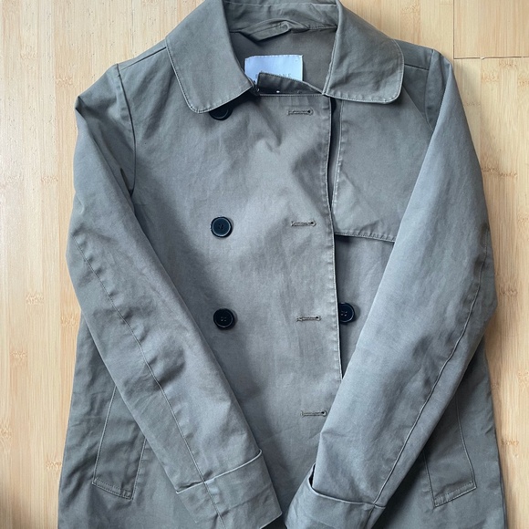 Everlane Swing Trench in XS, Olive - Picture 5 of 6